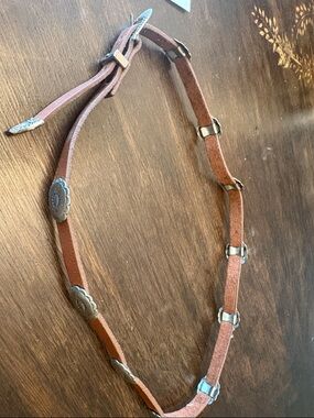 Brown Leather Western Concho Belt
